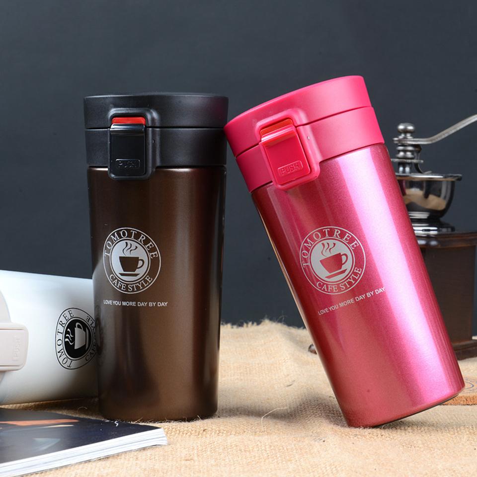 Transhome Stainless Steel Tumbler Thermocup Coffee Mugs 380ml Thermos  Insulation Water Bottle Travel  Vacuum Flasks